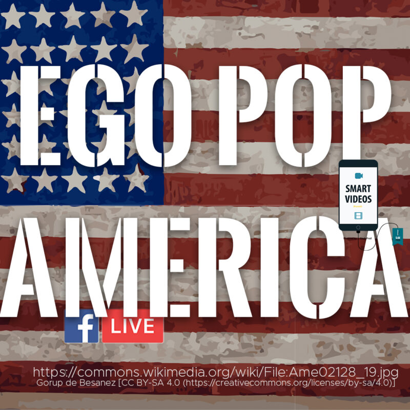 Cover of the live streaming vlog titled "Ego Pop America"